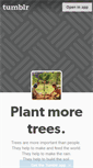 Mobile Screenshot of plantmoretrees.tumblr.com