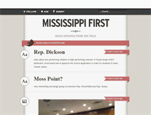 Tablet Screenshot of mississippifirst.tumblr.com