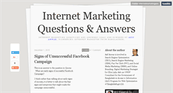 Desktop Screenshot of internetmarketingqna.tumblr.com