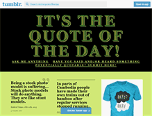 Tablet Screenshot of itisthequoteoftheday.tumblr.com