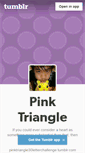 Mobile Screenshot of pinktriangle.tumblr.com