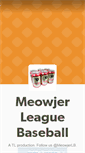Mobile Screenshot of meowjerleaguebaseball.tumblr.com
