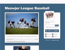 Tablet Screenshot of meowjerleaguebaseball.tumblr.com