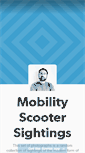 Mobile Screenshot of mobilityscootersightings.tumblr.com