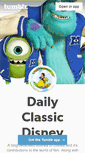 Mobile Screenshot of dailyclassicdisney.tumblr.com