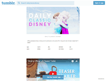 Tablet Screenshot of dailyclassicdisney.tumblr.com