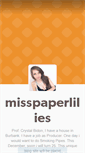 Mobile Screenshot of misspaperlilies.tumblr.com