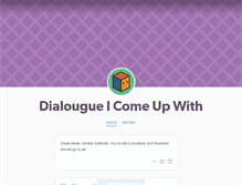 Tablet Screenshot of gooddialogue.tumblr.com