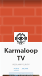 Mobile Screenshot of karmalooptv.tumblr.com
