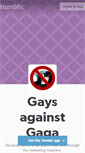 Mobile Screenshot of gaysagainstgaga.tumblr.com