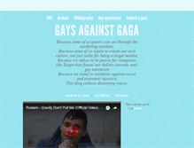 Tablet Screenshot of gaysagainstgaga.tumblr.com
