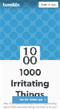 Mobile Screenshot of 1000irritations.tumblr.com