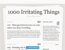 Tablet Screenshot of 1000irritations.tumblr.com