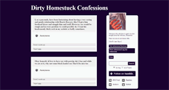 Desktop Screenshot of dirtyhomestuckconfessions.tumblr.com
