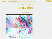 Tablet Screenshot of midasbison.tumblr.com