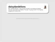 Tablet Screenshot of daisydandelions.tumblr.com