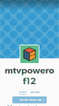 Mobile Screenshot of mtvpowerof12.tumblr.com