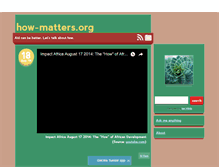 Tablet Screenshot of how-matters.tumblr.com
