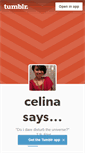 Mobile Screenshot of celinasays.tumblr.com