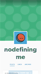 Mobile Screenshot of nodefiningme.tumblr.com