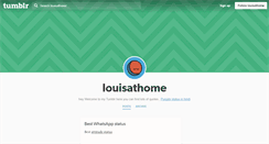 Desktop Screenshot of louisathome.tumblr.com