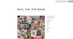 Desktop Screenshot of notesfrom1610mohawk.tumblr.com
