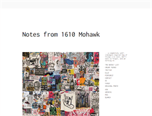 Tablet Screenshot of notesfrom1610mohawk.tumblr.com