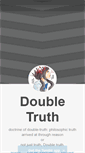 Mobile Screenshot of doubletruth.tumblr.com