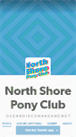 Mobile Screenshot of northshoreponyclub.tumblr.com