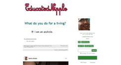 Desktop Screenshot of educatednipple.tumblr.com