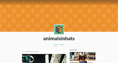 Desktop Screenshot of animalsinhats.tumblr.com