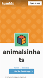 Mobile Screenshot of animalsinhats.tumblr.com