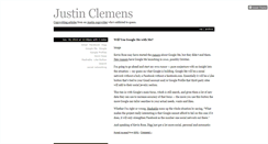 Desktop Screenshot of justinclemens.tumblr.com