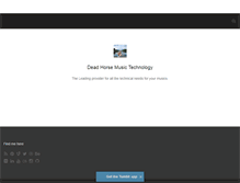 Tablet Screenshot of deadhorsemusic.tumblr.com