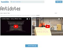 Tablet Screenshot of antidoteldn.tumblr.com