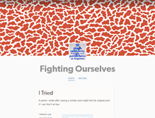Tablet Screenshot of fightingourselves.tumblr.com