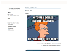 Tablet Screenshot of disassociation.tumblr.com