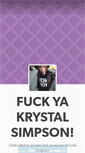 Mobile Screenshot of fuckyakrystalsimpson.tumblr.com