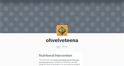 Desktop Screenshot of ohvelveteena.tumblr.com