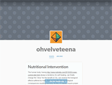 Tablet Screenshot of ohvelveteena.tumblr.com
