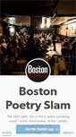 Mobile Screenshot of bostonpoetryslam.tumblr.com