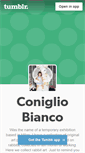 Mobile Screenshot of conigliobianco.tumblr.com