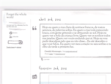 Tablet Screenshot of forgetthewholeworld.tumblr.com
