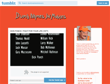 Tablet Screenshot of dumbnamesinmovies.tumblr.com