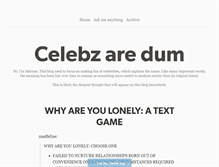 Tablet Screenshot of celebzaredum.tumblr.com