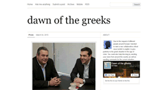 Desktop Screenshot of dawnofthegreeks.tumblr.com