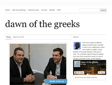 Tablet Screenshot of dawnofthegreeks.tumblr.com