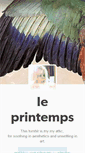 Mobile Screenshot of leprintemps.tumblr.com