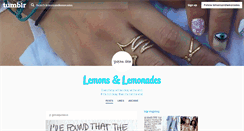 Desktop Screenshot of lemonsandlemonades.tumblr.com