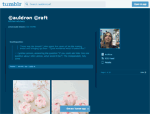 Tablet Screenshot of cauldroncraft.tumblr.com